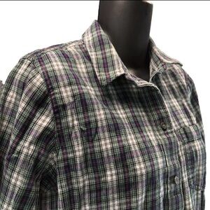 Madewell Women's Boyfriend Flannel Top Shirt Size Small Soft Plaid